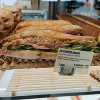 Seafood sandwich with tuna at Land & Monkeys - Pernety in Paris