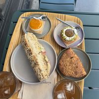 Apple pie and mango cheese cake were amazing   at Land & Monkeys - Pernety in Paris