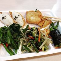 Sushi and vegetables  at Shou-Yu Vegetarian Buffet in Kaohsiung