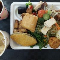 Big delicious portion for two ($ 220) at Shou-Yu Vegetarian Buffet in Kaohsiung
