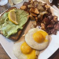 Vegan egg and toast   at Berry Fresh Cafe in Stuart