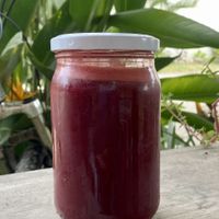 rainbow juice at Juice For Life in Puerto Viejo De Talamanca