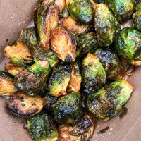 Maple sriracha aioli brussel sprouts 😍 at PiANTA in Providence