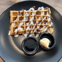 Belgian waffle    at PiANTA in Providence