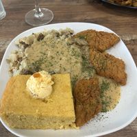 Country chicken. Corn bread with apricot butter was special!   at PiANTA in Providence