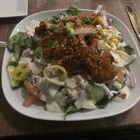 Buffalo chick’n salad  at PiANTA in Providence