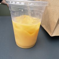 Passion fruit Thai iced tea  at PiANTA in Providence