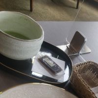 Yamanashi matcha with complimentary yokan at Le Pain De Daniel パンダニエル in Fujikawaguchiko