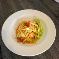 Som Tum (Papaya Salad) with no fish sauce at Jong's Thai Kitchen in Topeka