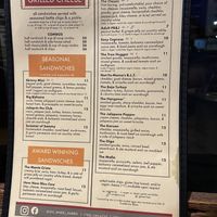 Menu at The Wheel Barrel in Topeka