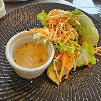 Fresh spring rolls, the sauce is a little bland. at Alive! Cuisine in Lipa City