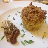quinoa muffin at Zenzero in Bologna