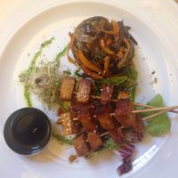 tempeh skewers at Zenzero in Bologna