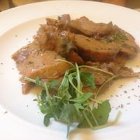 seitan scallopes at Zenzero in Bologna