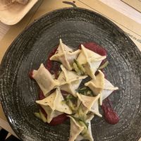 Beetroot pasta   at Zenzero in Bologna