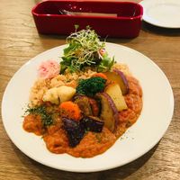 Curry - This is probably my favorite curry that I've ever had! It's pretty filling so I didn't have any room for dessert. at Rainbow Bird Rendezvous in Tokyo