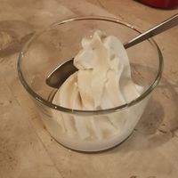 Soy soft serve at Rainbow Bird Rendezvous in Tokyo