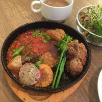 Soy meat plate at Rainbow Bird Rendezvous in Tokyo