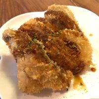 Fried mushrooms at Rainbow Bird Rendezvous in Tokyo
