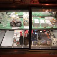 Display case at Rainbow Bird Rendezvous in Tokyo