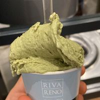 Delicious pistachio sorbet   at Rivareno - Plaça de la Llotja in Mallorca