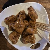 Gardein wings with the whisky sauce   at Yard House in Sacramento