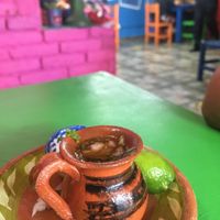 Probadita de birria  at VR Cenaduria Vegaba in Mexico City