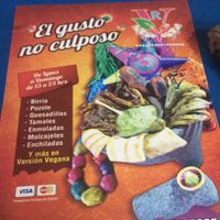 Menú at VR Cenaduria Vegaba in Mexico City