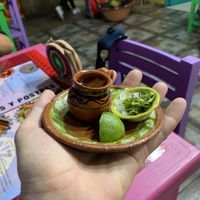 Little entrance bien Rica  at VR Cenaduria Vegaba in Mexico City