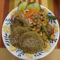 veg bowl (rice with squash)  at El Bololó in Cartagena
