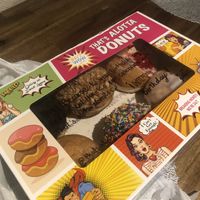 They have more vegan options than this, also it was my birthday so sent me this cute◡̈   at That's Alotta Donuts in South Melbourne