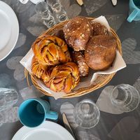 The buns and sweet pastery at Brødre Bageri in Tejn