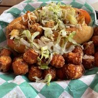 Po boy cauliflower sandwich at Blind Pig Pub in Fort Collins