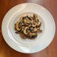 This mushroom appetizer is simple yet satisfying. at El Drac al Cau del Llop in Girona