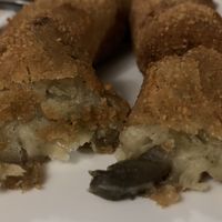 Mushroom croquettes  at El Drac al Cau del Llop in Girona