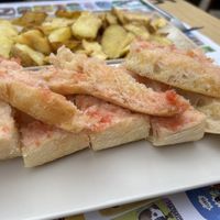 Catalan tomato bread  at El Drac al Cau del Llop in Girona