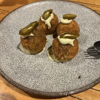 Mushroom potato croquets   at Repeat Offender in Elwood