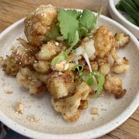 Tasty spicy cauliflower bites at At The Heads in Barwon Heads