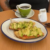 Avocado toast  at Coffee Break  in Salou