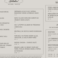 VGN denotes vegan, V denotes vegetarian at Saludos in Albury