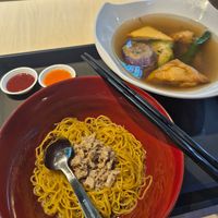 Yong tau foo with dry noodles at Veggie House 一芳 - Simei in East Singapore