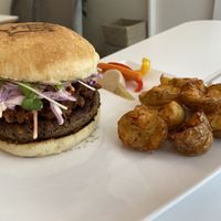 Pulled “jack” burger  at Vegeater in Tokyo