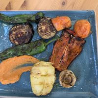 Verduras a la brasa con romesco at Braseria Manú in Sant Carles De La Rapita