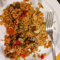 Arroz de verduras at Braseria Manú in Sant Carles De La Rapita