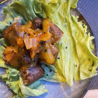 Menú degustación vegano plato 4 at Kokken in Bilbao