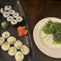 Sushi and seaweed salad  at GC Asian Fusion in La Grande