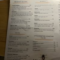 Menu february   at Milk & Honey in Koh Tao