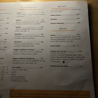 Menu february  at Milk & Honey in Koh Tao