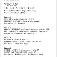 Menu at Rústico At Hay Shed Hill in Wilyabrup