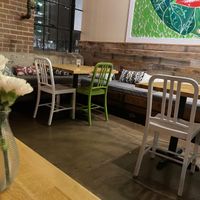 Some bench seating at Living Kitchen - South End in Charlotte